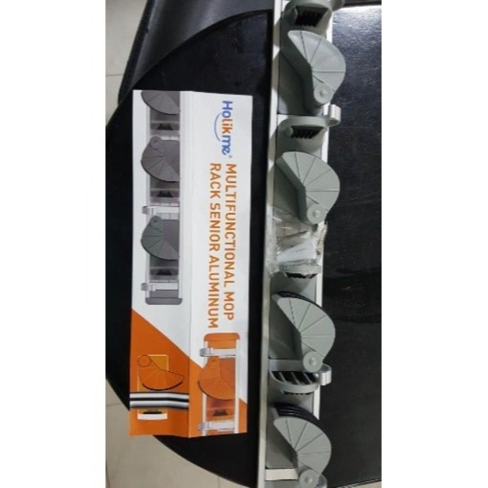 Mop Broom Holder Wall Mount Metal Pantry Organization and Storage